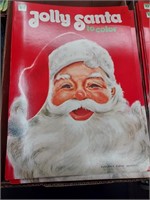 Lot of 33 Whitman 15"x10.5" Jolly Santa Coloring