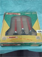 Vintage Electric Candle Lights with Box. Untested
