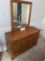 Dresser with mirror