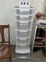 Plastic storage drawers