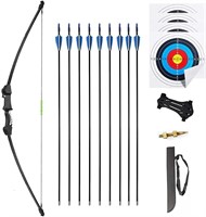 iMay 45" Recurve Bow and Arrows Set Outdoor Archer