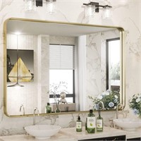 TokeShimi Gold Bathroom Mirror for Wall 40" x 30 "
