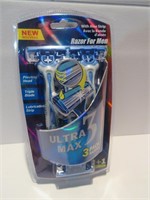 NEW ULTRA MAX 3PACK RAZOR FOR MEN