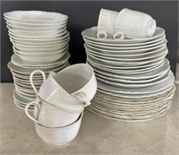 Misc white dinner ware