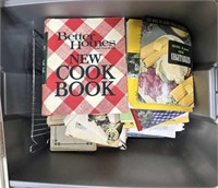 Cookbooks, tote full