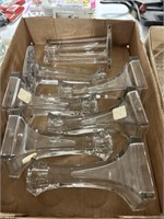 Candle stick holders clear glass
