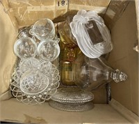Variety of glassware dishes