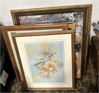 Multiple framed nature pictures