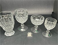 HEISEY PROVINCIAL STEMWARE 18 PC