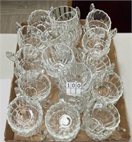 HEISEY CRYSTOLITE PUNCH CUP 34 PC