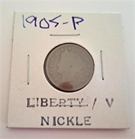 1905 Liberty "V" Nickel