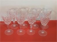 Set of 8 Crystal Wine Glasses