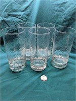 5 Tall Glass Tumblers