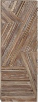 Deco 79 Wood Geometric Handmade Linear Wall Decor
