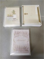 3 Small Boxes of Greeting Cards