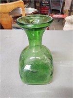 Old Green Bottle With A hole Drilled In It