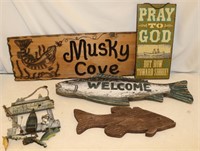 Cabin Fishing Décor Collectibles