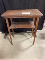 Vintage Wooden Side Table  see des
