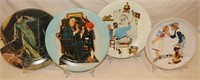 *4 Collectible Norman Rockwell Plates:1949 & 1981