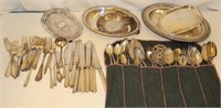 Silverplated Flatware and Bowls