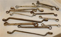 14 Offset Boxend Wrenches, 7/16" - 7/8"