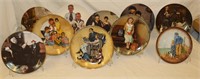 10 Norman Rockwell Collectible Plates