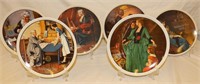 *6 Norman Rockwell Collector Plates