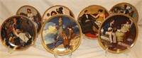*7 Norman Rockwell Collector Plates