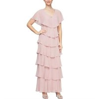 NEW (Size 12)  Women's LONG Blush Pink Dress