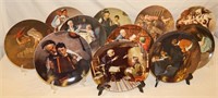 *11 Norman Rockwell Collector Plates,