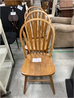 3 Wooden Dining Chairs