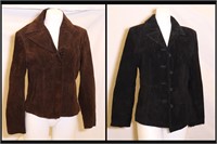 *2 Womens Suede Leather Jackets by Wilsons Maxima