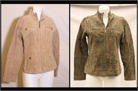 *2 Womens Suede Leather Jackets by Ruff Hewn