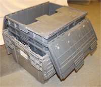 *4 Storage Tubs w/ Attached Lids: