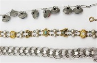 3-VINTAGE FASHION BRACELETS: MONET-