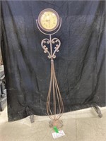 Metal Standing Clock (not working) 48" tall