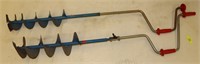 *2 Hand Ice Augers; 6" & 8"