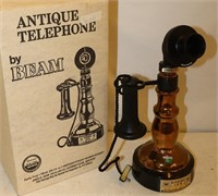 *Antique Telephone 1978 Jim Beam Decanter w/ Box,