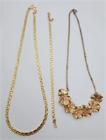 SET! 14K GP NECKLACE/CHAIN WITH MATCHING