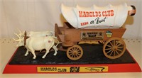 Harold's Club Reno Sealed Jim Beam Decanter, Wagon