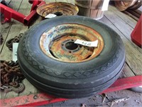 Tire and rim 7.60-15