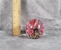 PINK FLOWERS  PAPER WEIGHT