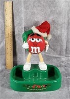 M & M HOLIDAY CANDY DISH