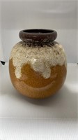 Vintage German Fat Lava Vase 8" High