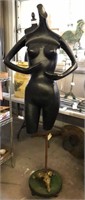 DRESS FORM MANNEQUIN ON STAND W/ WHEELS