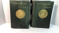 (2) 1885 PERSONAL MEMOIRS OF U S GRANT BOOKS