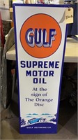 GULF MOTOR OIL ADVERTISEMENT SIGN