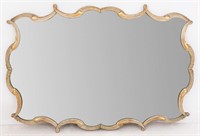 French Moderne Gilt Bronze Framed Mirror, 1940s