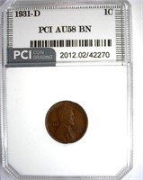 1931-D Cent PCI AU-58 BN