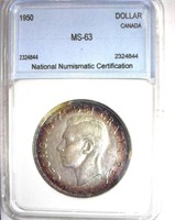 1950 Dollar NNC MS-63 Canada